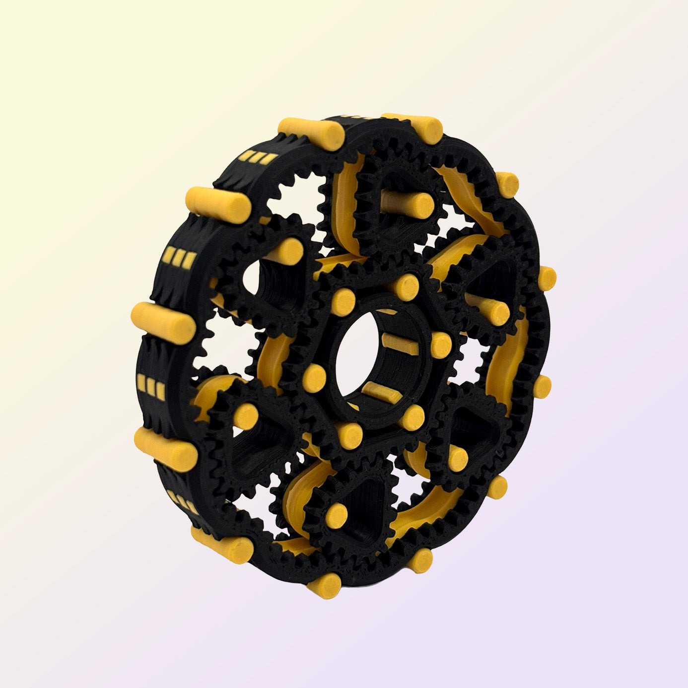 Core Fidget Spinner, Black & Yellow