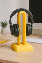 Cushion Headphone Stand Yellow Modern Desk Stand