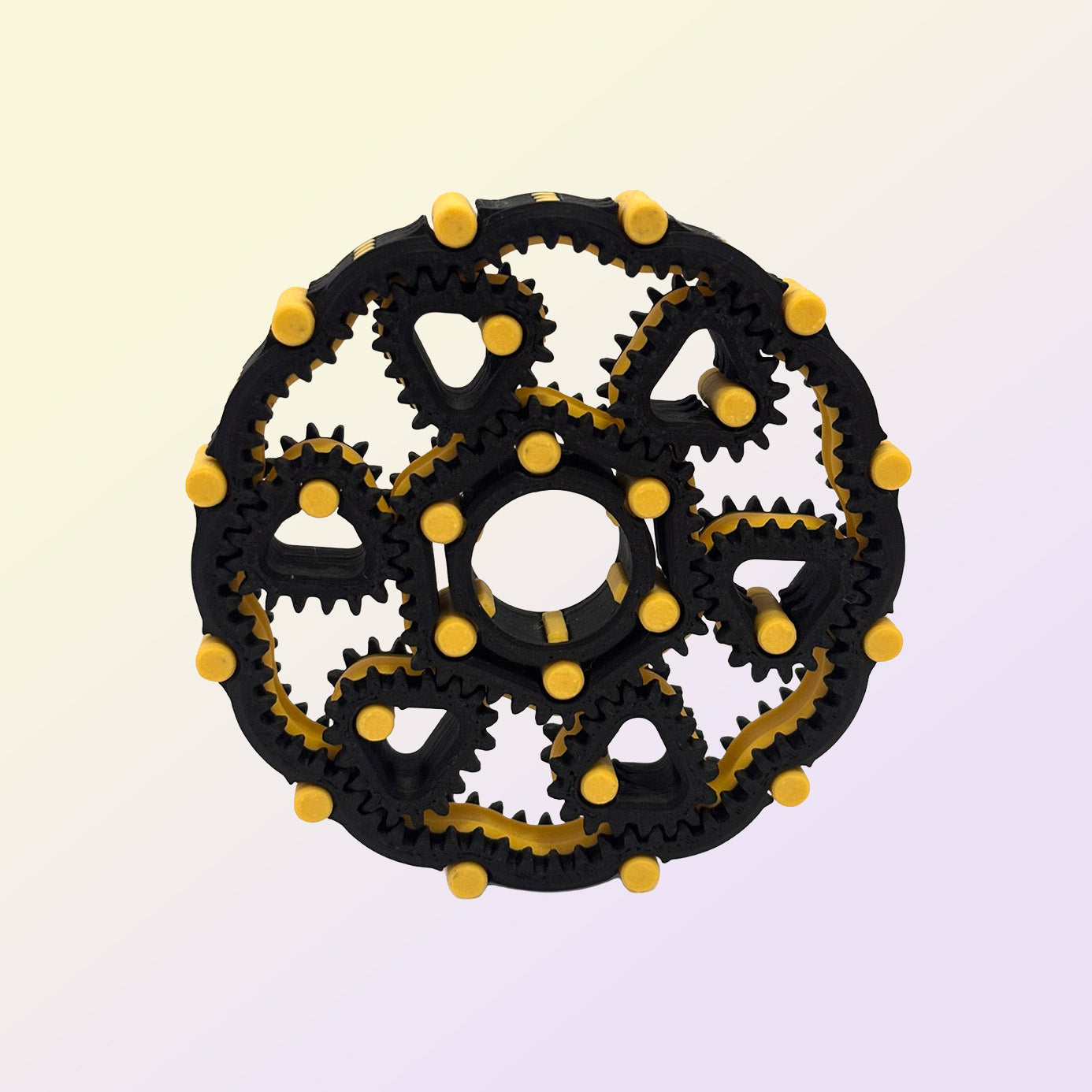 Core Fidget Spinner, Black & Yellow