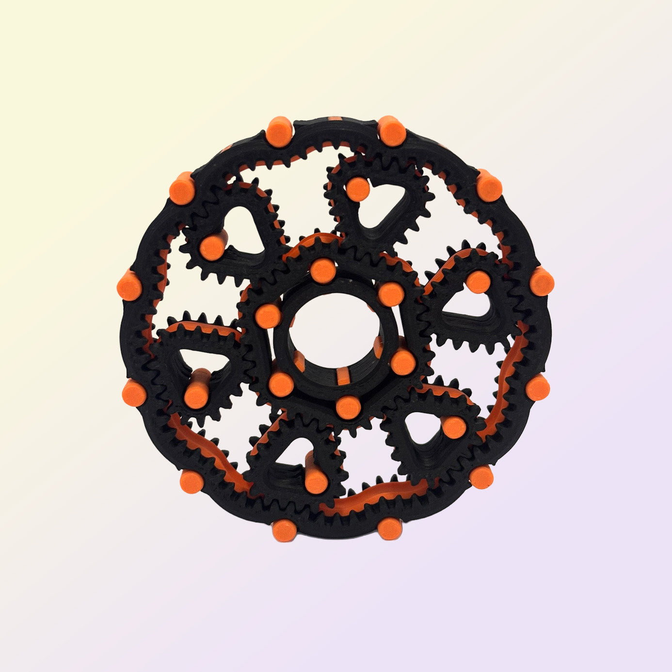 Core Fidget Spinner, Black & Orange