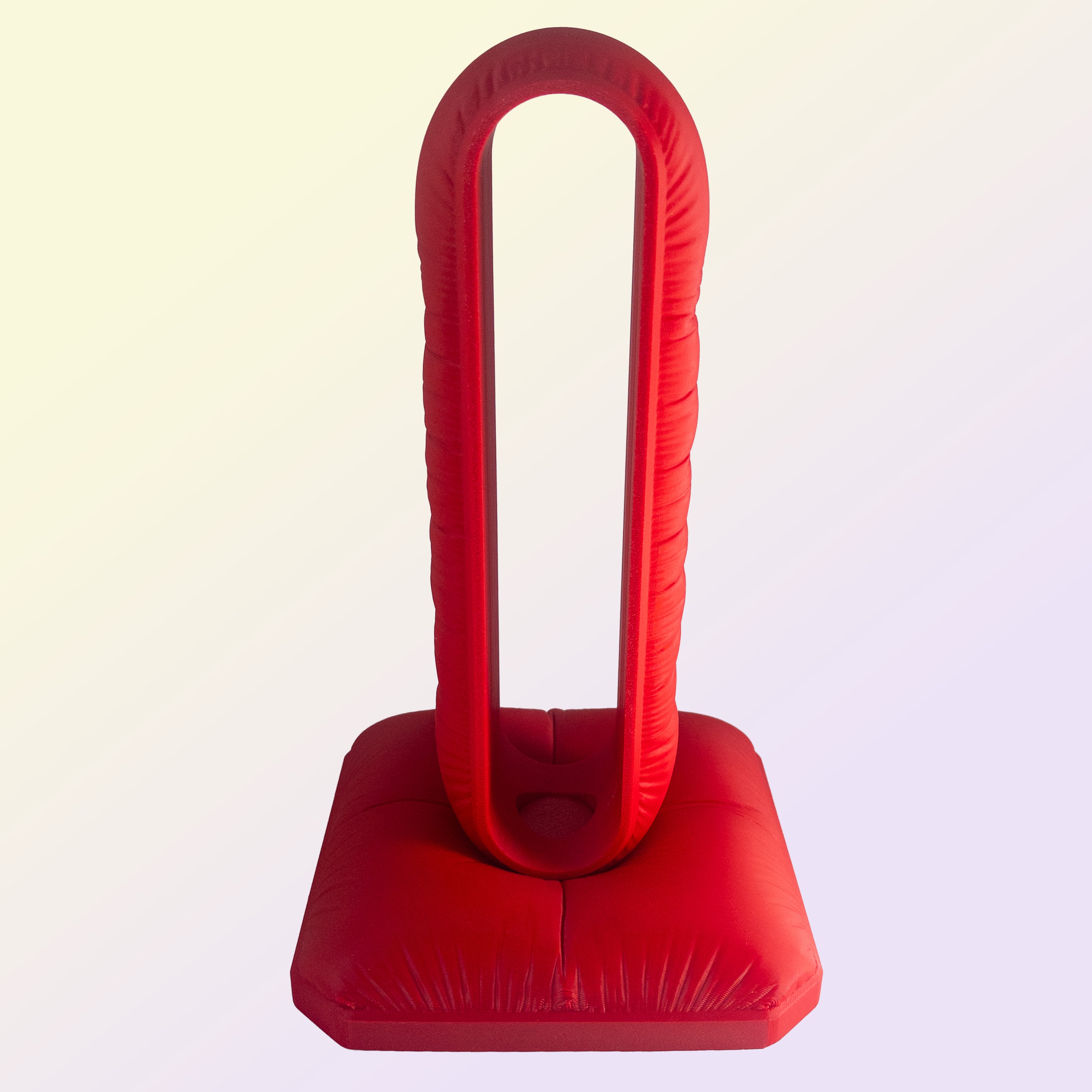 Cushion Headphone Stand Red Modern Desk Stand