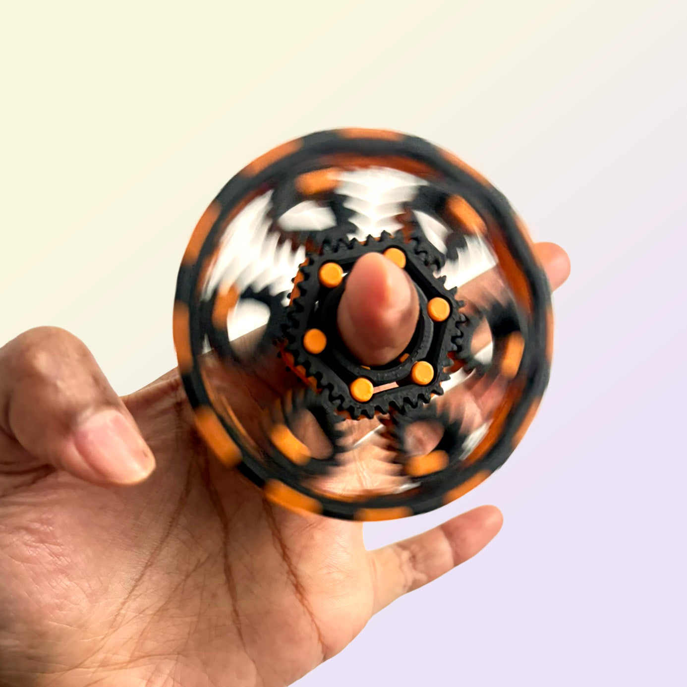Core Fidget Spinner, Black & Orange