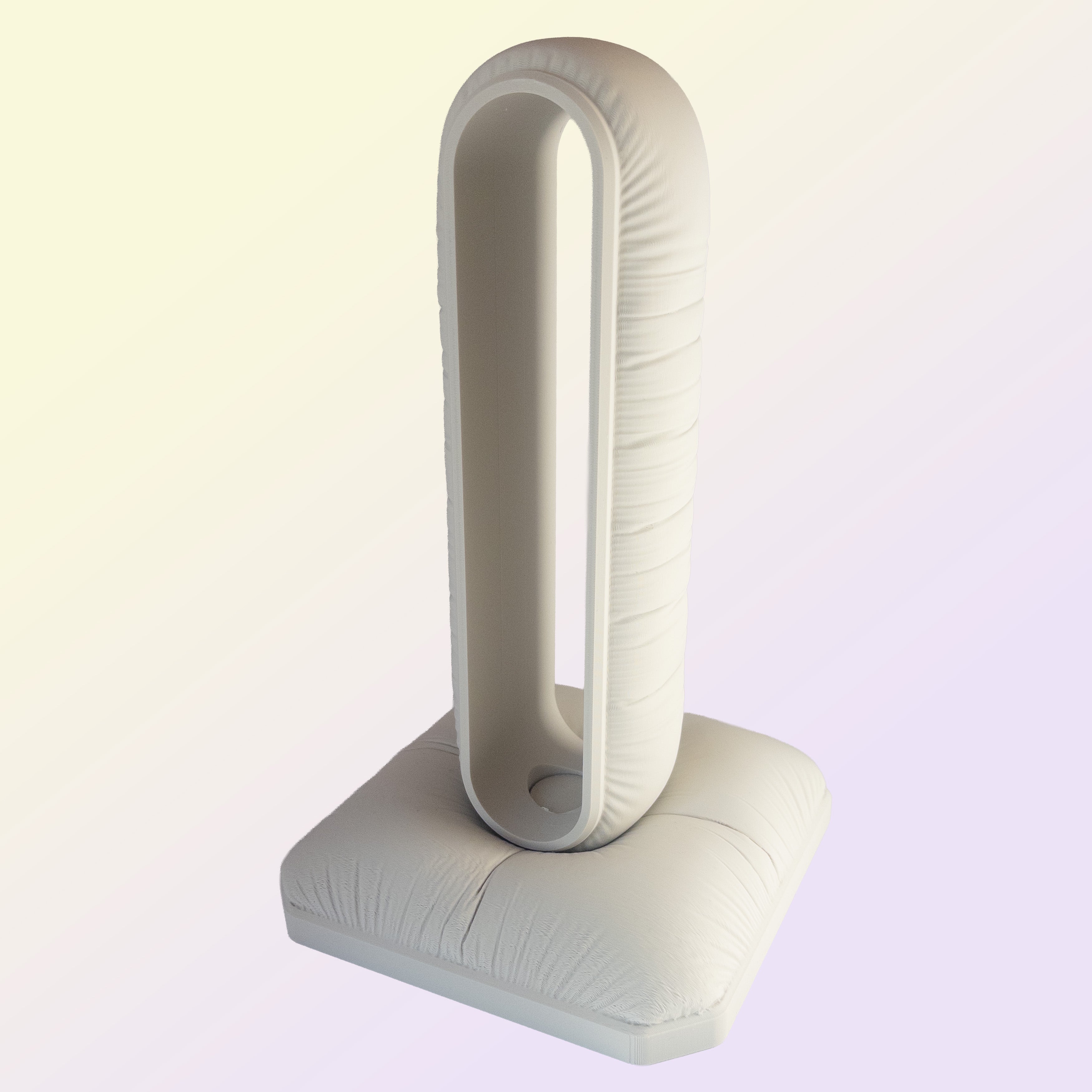 Cushion Headphone Stand White Modern Desk Stand